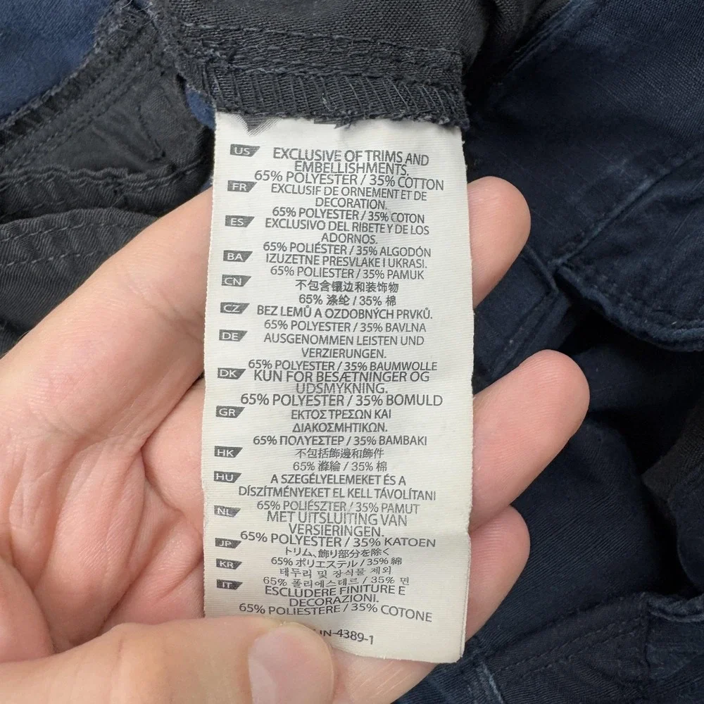 5.11 Tactical Stryke Pants‎ Mens 37x29 Navy Blue Ripstop Multi-Pocket Cargo